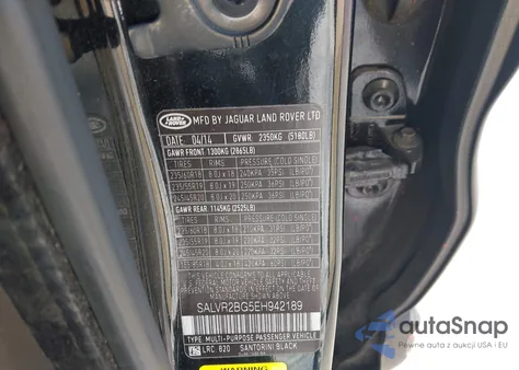 2014 Land Rover Range Rover Evoque Pure from USA, damaged, VIN SALVR2BG5EH942189